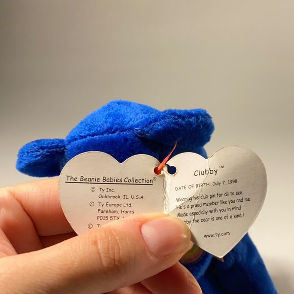 Clubby Bear TY Beanie Baby - Picture 6 of 6